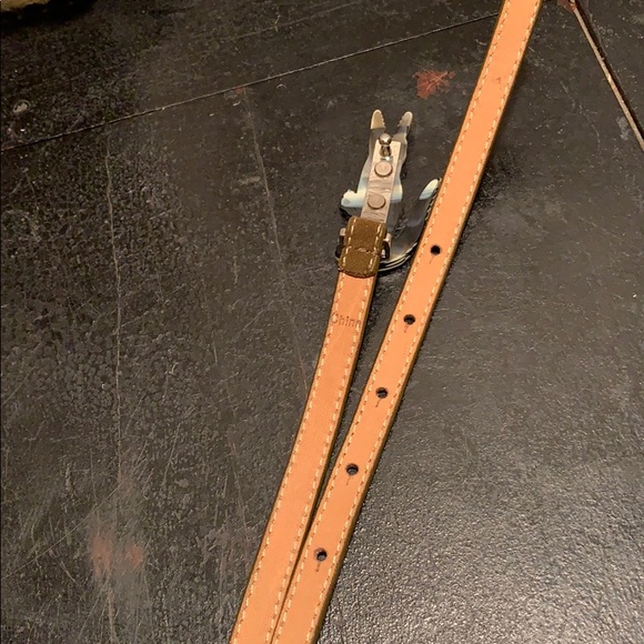 NWOT Lacoste leather belt w/crocodile logo buckle main image 8